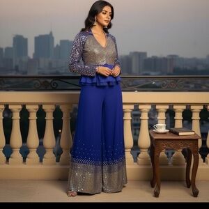 Dress Indian Pakistani Plazo Set Ready to wear party wear wedding wear